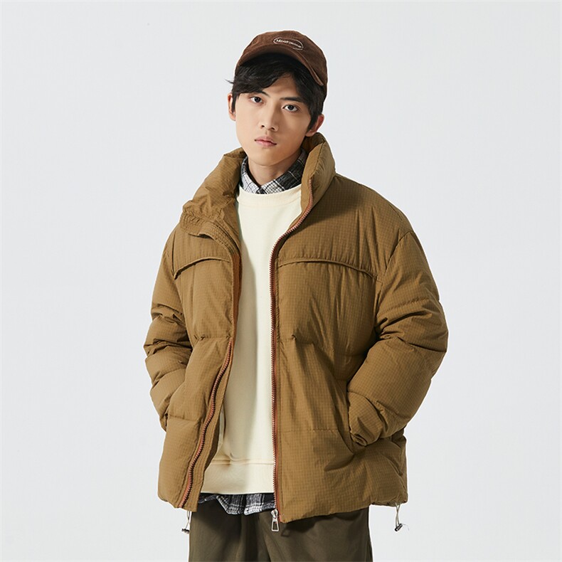 新标90白鸭绒简约休闲立领外套纯色加厚羽绒服ESY0212-P210,男装羽绒服,电商B306