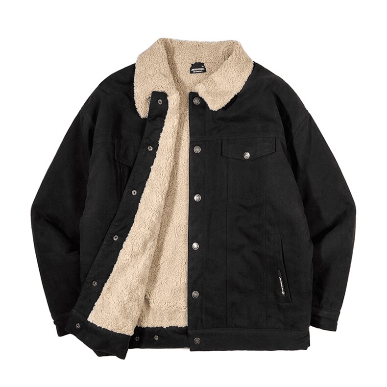 现货加绒牛仔棉服男冬季棉衣外套羊羔绒翻领夹克毛领MY1089-P110,男装夹克,星座1103-3
