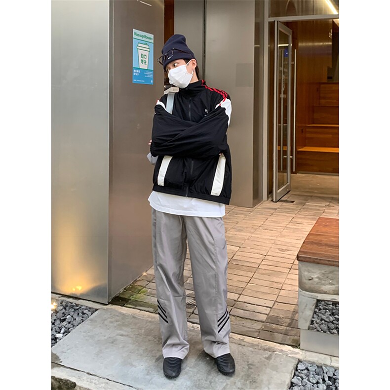 B221美式ins街头hiphop休闲情侣宽松运动裤子LK23117-P60控78,男装休闲裤,电商B221