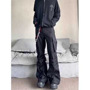 美式高街多口袋褶皱工装裤男高级感cleanfit直筒休闲裤LB8811-P55图片