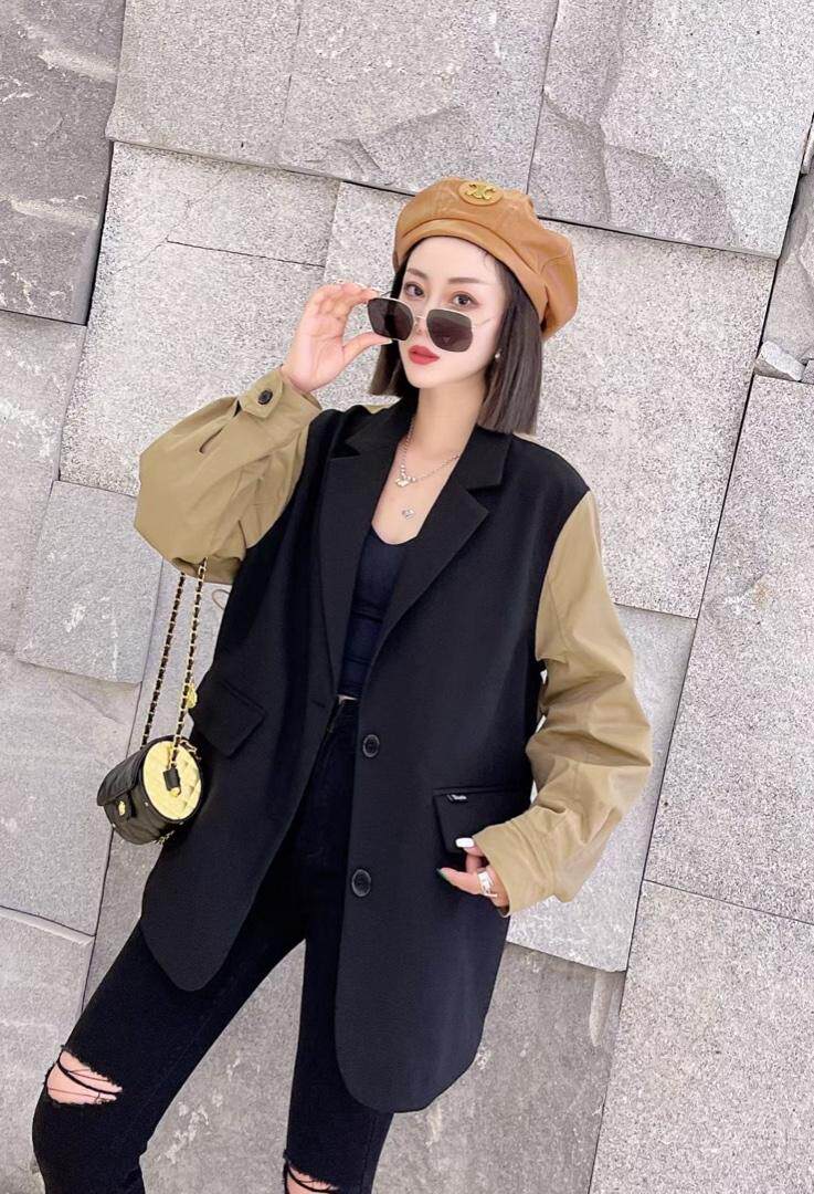 （现货）秋季新款拼色西装外套，女装西装，卡提莱蒂