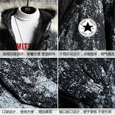 MC49008-P135日系潮衣男大码派克服男工装服外套袄网格，男装棉衣，电商A040A