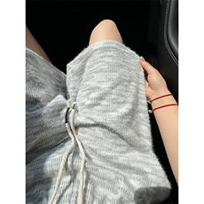 YK86067-P2570%涤纶30%锦纶马海毛扎染针织彩虹短裤男夏季，男装休闲裤，电商A086-1