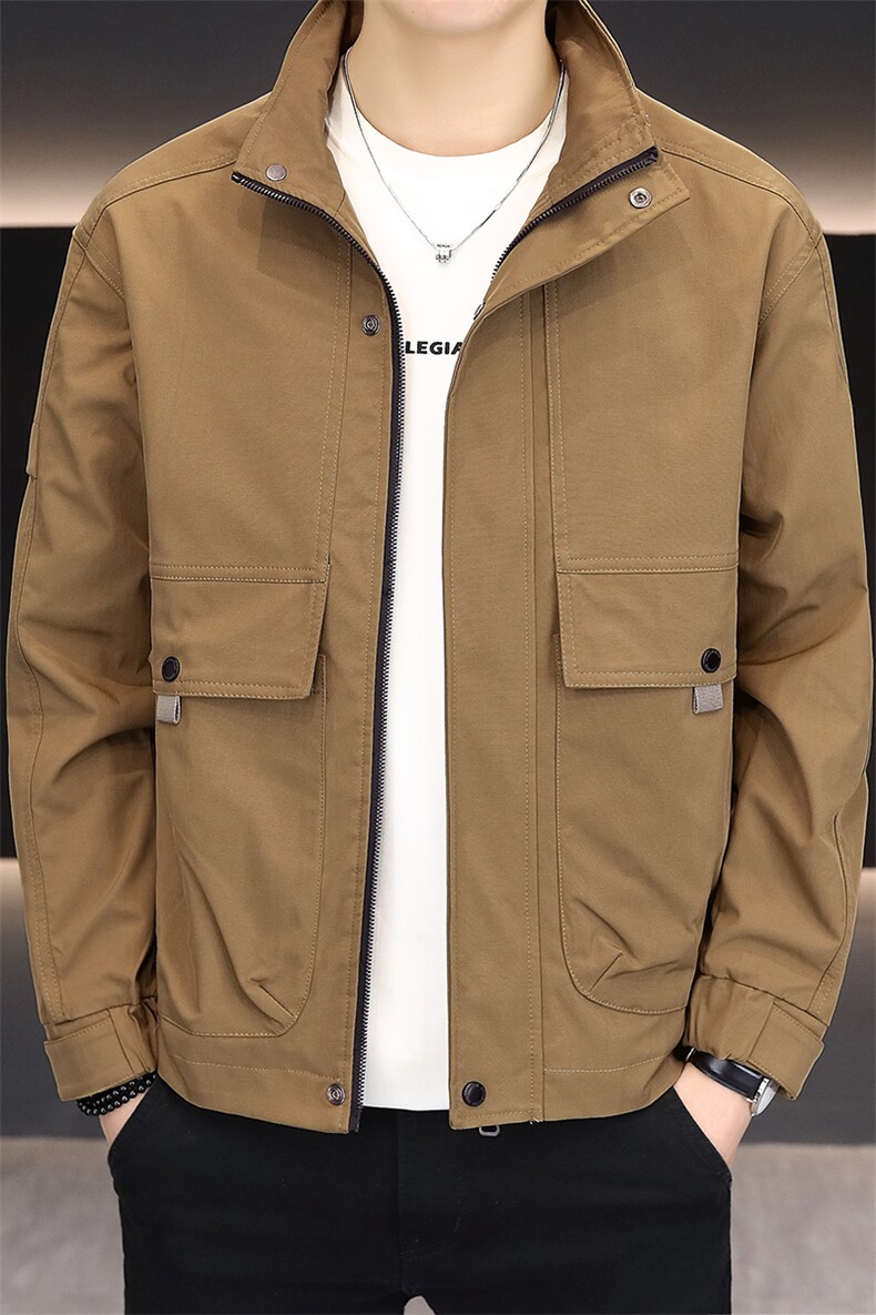 夹克男秋季立接高品质外套型男商务休闲百搭外套夹克N7939-P75,男装夹克,星座310B-3