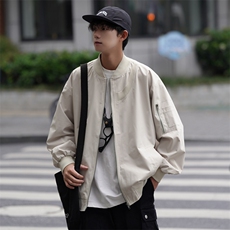 美式潮牌棒球服飞行员夹克潮流复古宽松休闲工装外套JK88-P78，男装夹克，星座308B-2