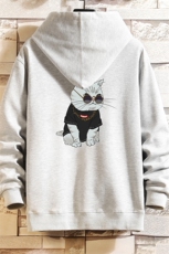 KS21044-P38连帽开衫卫衣男运动外套大码班服砖墙挂拍，男装卫衣，电商A040A