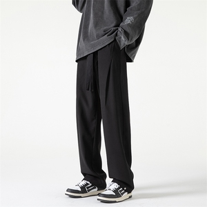 港风 抖音大码休闲裤长裤品质西裤直筒裤A014-DY2172-P55控78图片