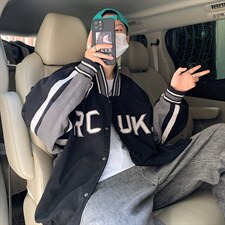 春秋棒球服男潮牌嘻哈夹克休闲宽松百搭炸街外套情侣JK553-P60，男装夹克，星座1008-1