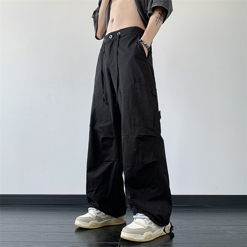 B221美式ins街头hiphop宽松工装休闲裤子LK23122-P65控88,男装休闲裤,电商B221