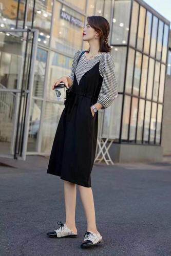 假两件套连衣裙,女装连衣裙,琪轩蔓莎