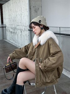 现货冬装派克服图片