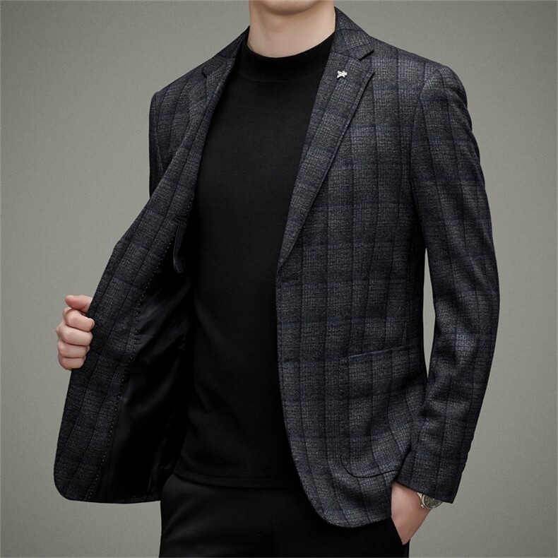DJ2230钱塘2020-3中年男士时尚休闲简约百搭秋冬季西服货稳P152,男装西服,钱塘207-3