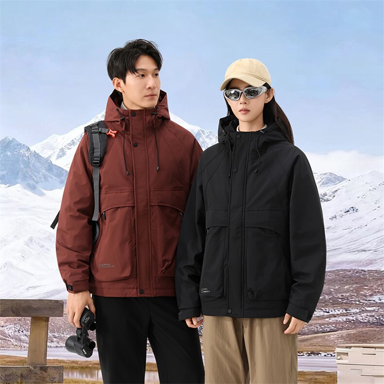 抖音2025情侣秋冬二棉加棉加厚夹克休闲棉服M1125-P120,男装夹克,电商D240-242