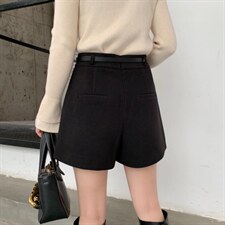 冬季呢料短裤，其它，雪莉·金