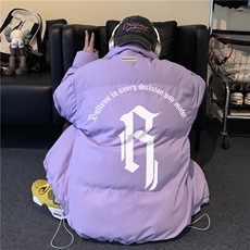 冬季新款加厚保暖美式高街潮流宽松外套棉服JK23544特批65控108，男装棉衣，星座605(原A050)