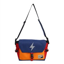 0753新款背包撞色闪电休闲情侣潮酷牛津布单肩斜挎包斜跨背包，鞋类箱包男包，星座510A-2