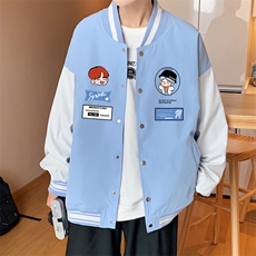 主推！2023春季新款男士撞色棒球服百搭情侣外套JK305P60，男装夹克，电商B220