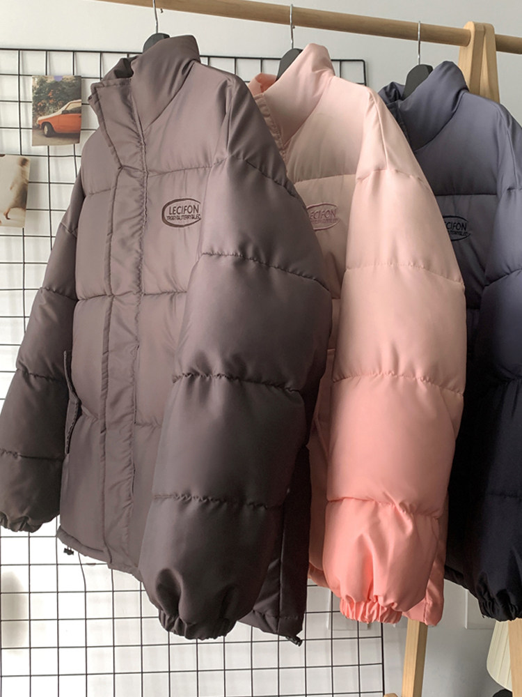 渐变棉衣立领棉服情侣棉袄冬装面包服男女外套3351-P80控118,男装棉衣,星座207