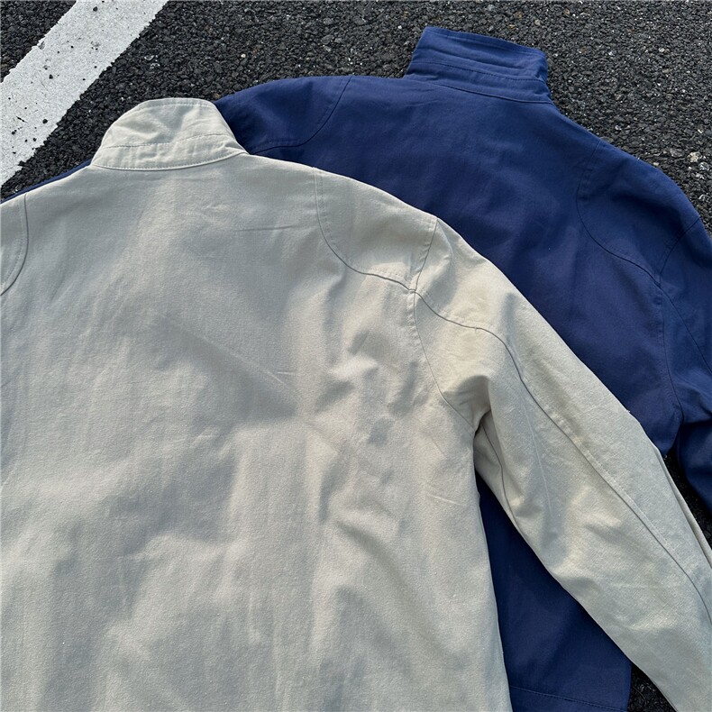 JK727-尺码M-3XL-P90-现货！解构拼接飞机扣夹克复古做旧短款外套,男装夹克,星座1811B