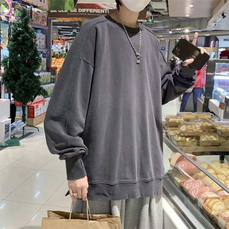 春秋新款卫衣男长袖套头ins高街潮牌痞帅百搭宽松上衣服WY22-p35,男装卫衣,星座1008-1