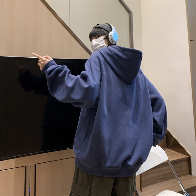 卫衣男生秋季休闲情侣宽松连帽衫XW024P42,男装卫衣,星座1116-2