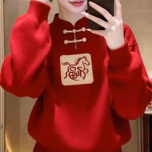 针织衫女春秋冬宽松薄款显瘦软糯低领毛衣打底衫内搭