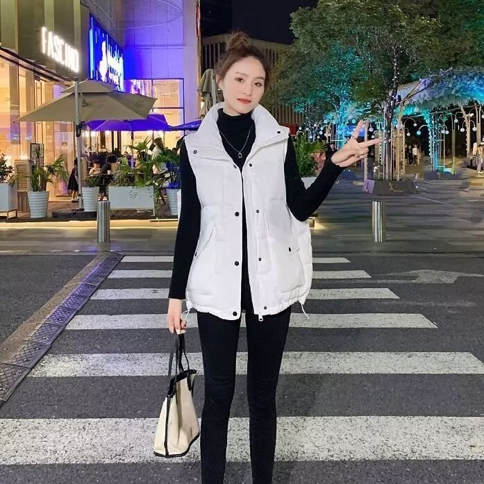 流行气质秋冬新款纯色立领百搭棉马夹潮流马甲慵懒新款常规ins,男装背心/马甲,星座1210-1