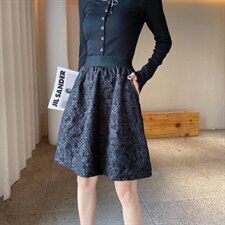 现货，2021秋装新款提花公主裙，其它，坚持到底