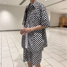 男潮流休闲套装格子套装TZ2111P48，男装休闲套装，星座1116-2