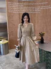 秋季新款小衫连衣裙，女装连衣裙，紫缘