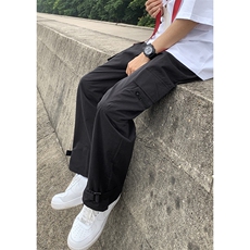 B221美式ins街头hiphop宽松休闲多口袋工装裤子LK23120-P65控88，男装休闲裤，电商B221