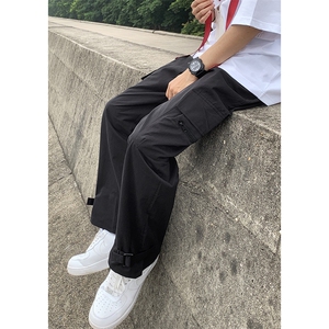 B221 美式ins街头hiphop宽松休闲多口袋工装裤子 LK23120-P65控88图片