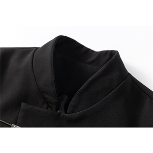 风大码M-5XL96%聚酯纤维4%氨纶金属搭扣西服XF77858P85控138图片