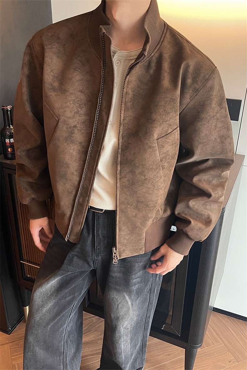 冬季复古扎染立领拼接棉衣外套加绒加厚上衣男5D1182-TP70不,男装棉衣,电商A102