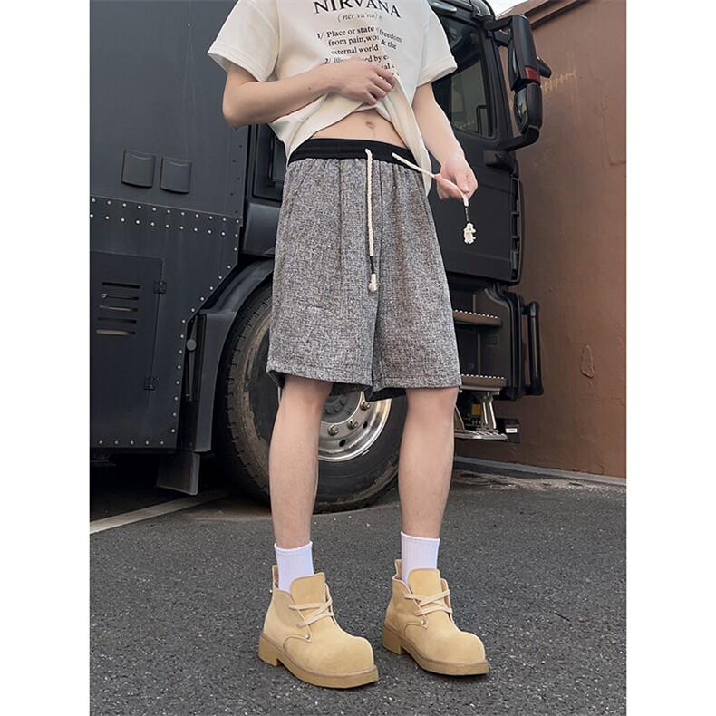 A178男女同款冰丝速干短裤休闲夏季外穿宽松休闲裤DK160-P28,男装牛仔裤,电商A178