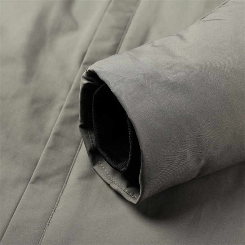 中年棉衣男中长款潮流冬季外套可卸帽棉服保暖上衣QLMMF8887-P140,男装棉衣,电商B212（原钱塘6029）