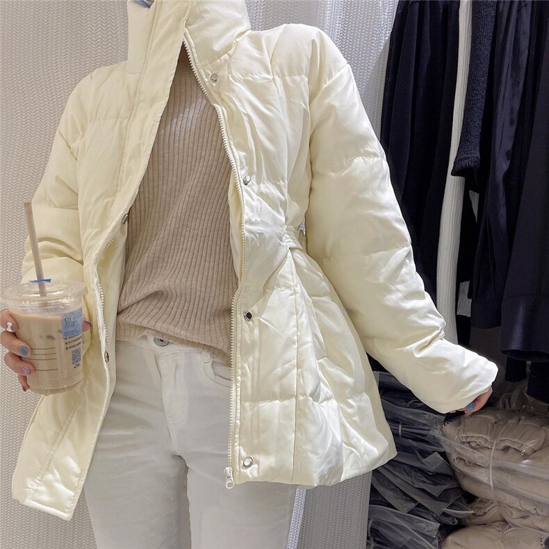 腰扣显瘦羽绒服【90白鸭绒】，女装羽绒服，郭郭家