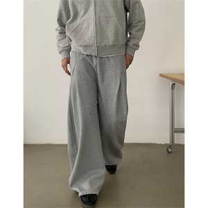 （网图慎用）360g重磅拼接褶皱弯刀曼巴棉卫裤男K24005-特P45控88