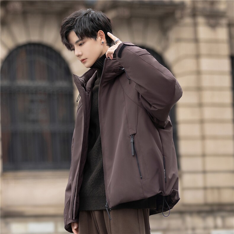 2025设计师款羽绒服夹克男冬装保暖加厚羽绒外套2222-P390控698,男装夹克,电商A355（原A415）