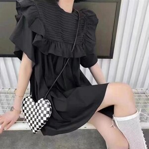 2022夏装新款连衣裙，女装连衣裙，藤川