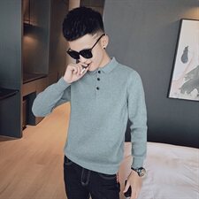 春款休闲翻领毛衣修身社会小伙打底针织衫大货主推MY9802-P68控88，男装针织衫/毛衣，星座308A