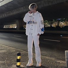 cleanfit弹力纯白色牛仔裤KZ01-P55，男装牛仔裤，星座310A-4