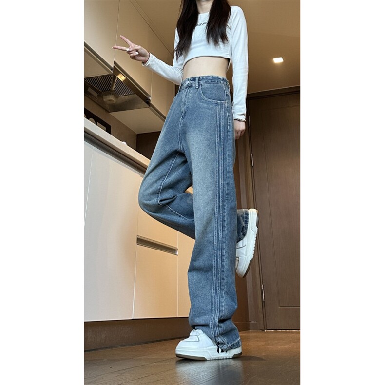 【现货】高品质秋季新款潮牌美式直筒复古牛仔裤KZ856-P65,男装牛仔裤,星座610A