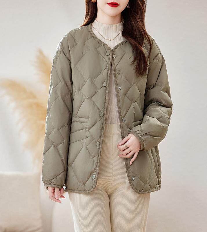 2024冬季新款时尚潮流女装轻薄羽绒服修身显瘦保暖外套,女装羽绒服,姿萝菲