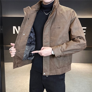 标50绒 皮羽绒服男冬季2025新款刺绣 A313-3319-P225 控劵后298图片
