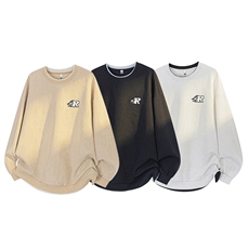 春季现货宽松套头圆领提花卫衣男DSA157B-W5865-P40，男装卫衣，电商A157B