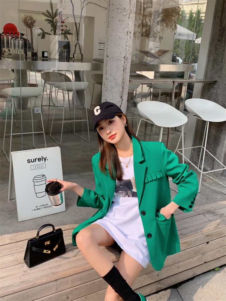 西装外套韩版，女装西装，SUPEREDITE 绣铂