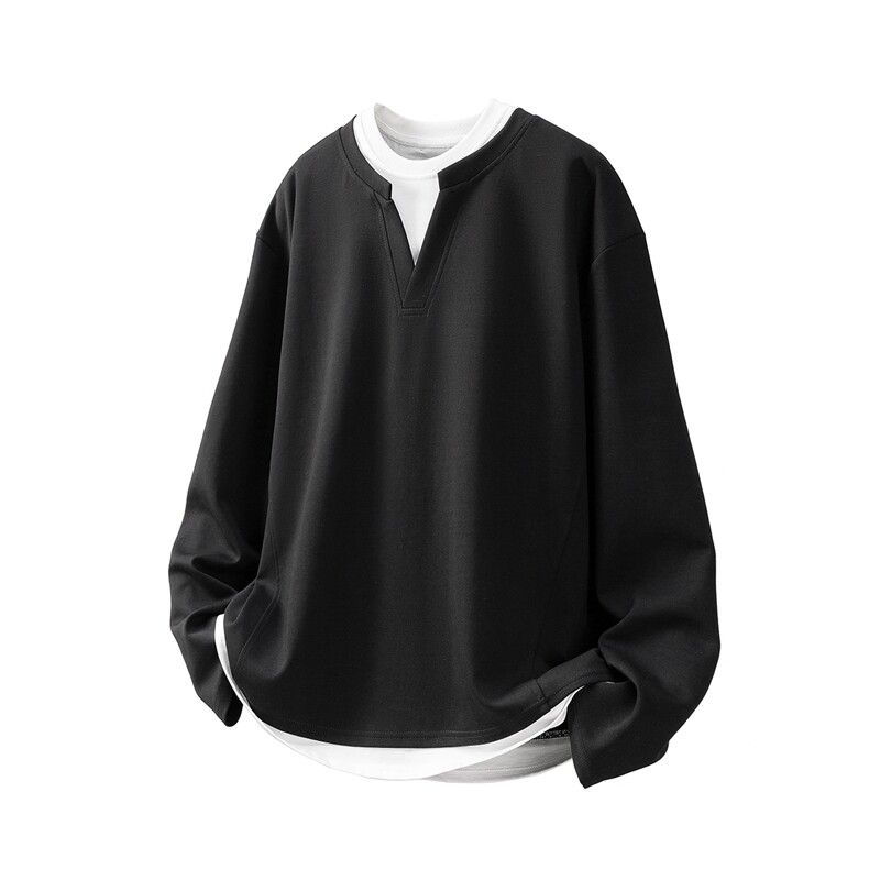 假两件华棉卫衣大码M-5XL表面棉底部聚酯纤维WY77961P48，男装卫衣，星座227-7