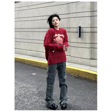 W10667-P68网图现货潮牌美式情侣圣诞毛衣冬季百搭针织衫，男装针织衫/毛衣，星座1608