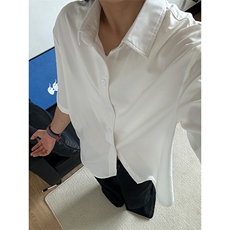 薄款冰丝短袖衬衫男简约纯色垂感休闲痞帅衬衣CS288-P20，男装T恤，星座301C-5